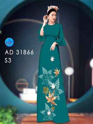 Vải Áo Dài Hoa In 3D AD 31866 33